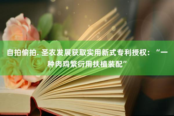 自拍偷拍. 圣农发展获取实用新式专利授权：“一种肉鸡繁衍用扶植装配”