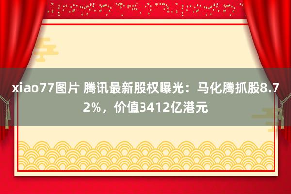 xiao77图片 腾讯最新股权曝光：马化腾抓股8.72%，价值3412亿港元